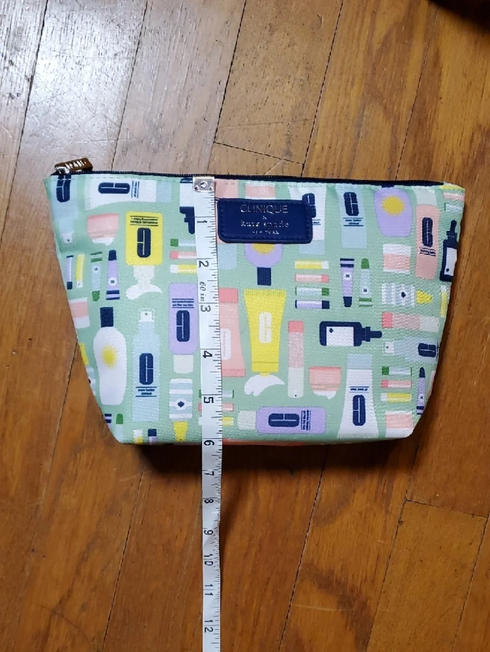 Clinique x Kate Spade New York Cosmetic Pouch - Mint Multi
